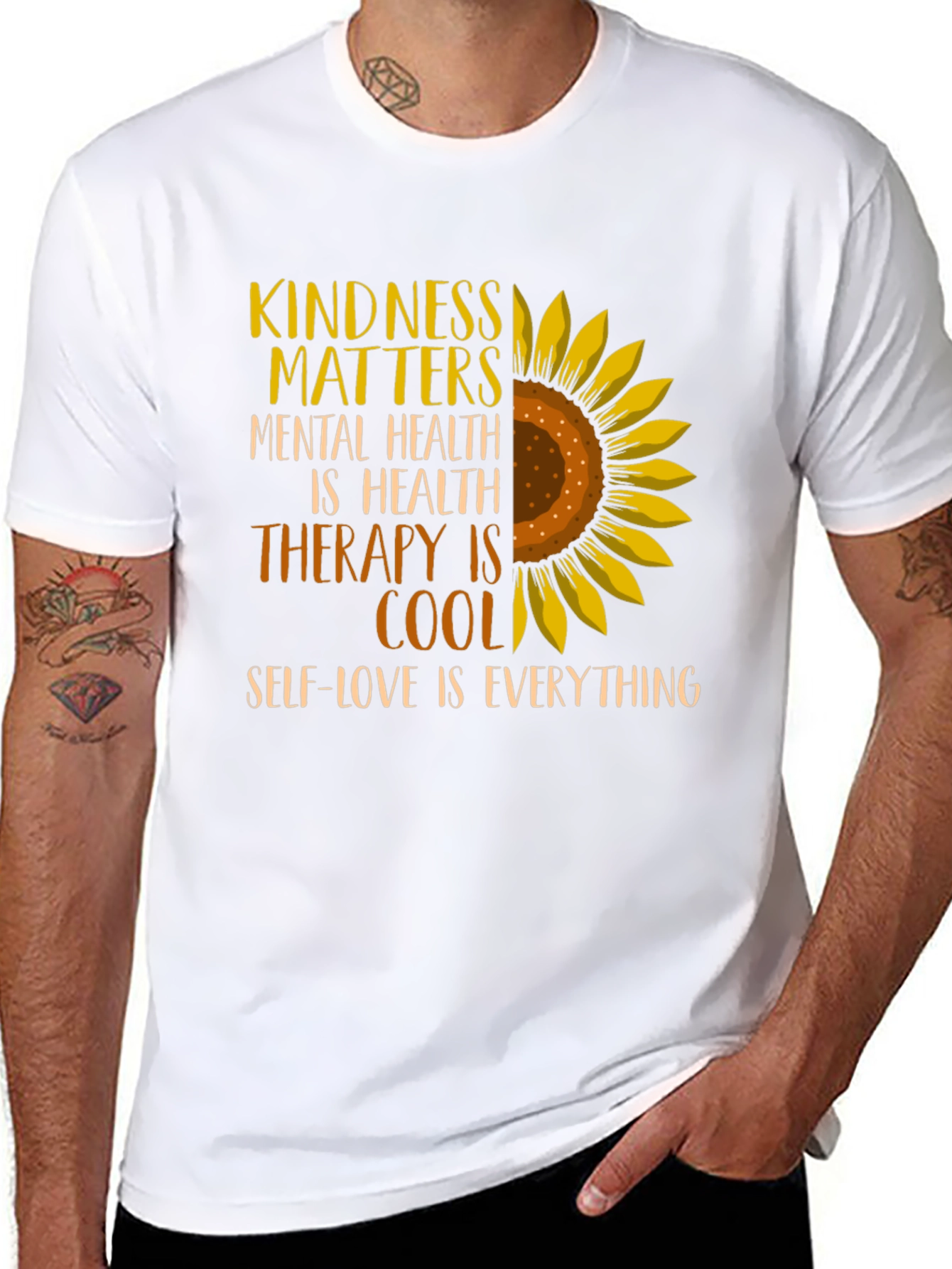 Kindness Matters Sunflower Graphic Tee