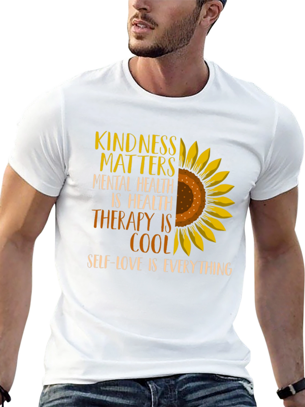 Kindness Matters Sunflower Graphic Tee