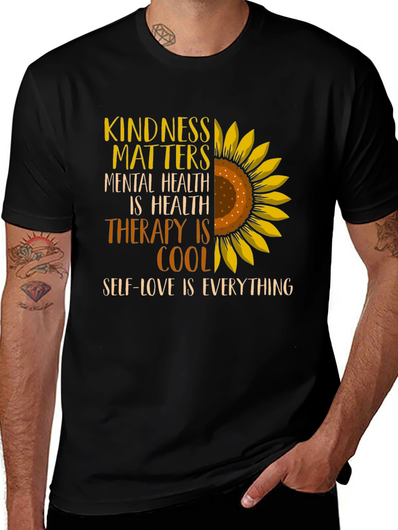 Kindness Matters Sunflower Graphic Tee