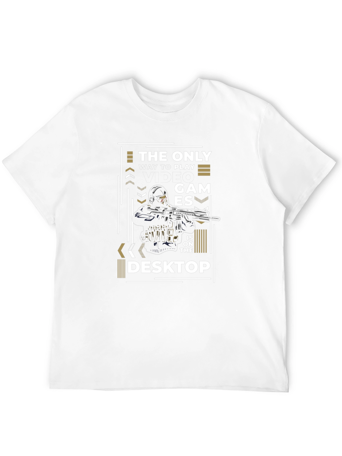 Gamer T-Shirt - The Only Games on the Desktop
