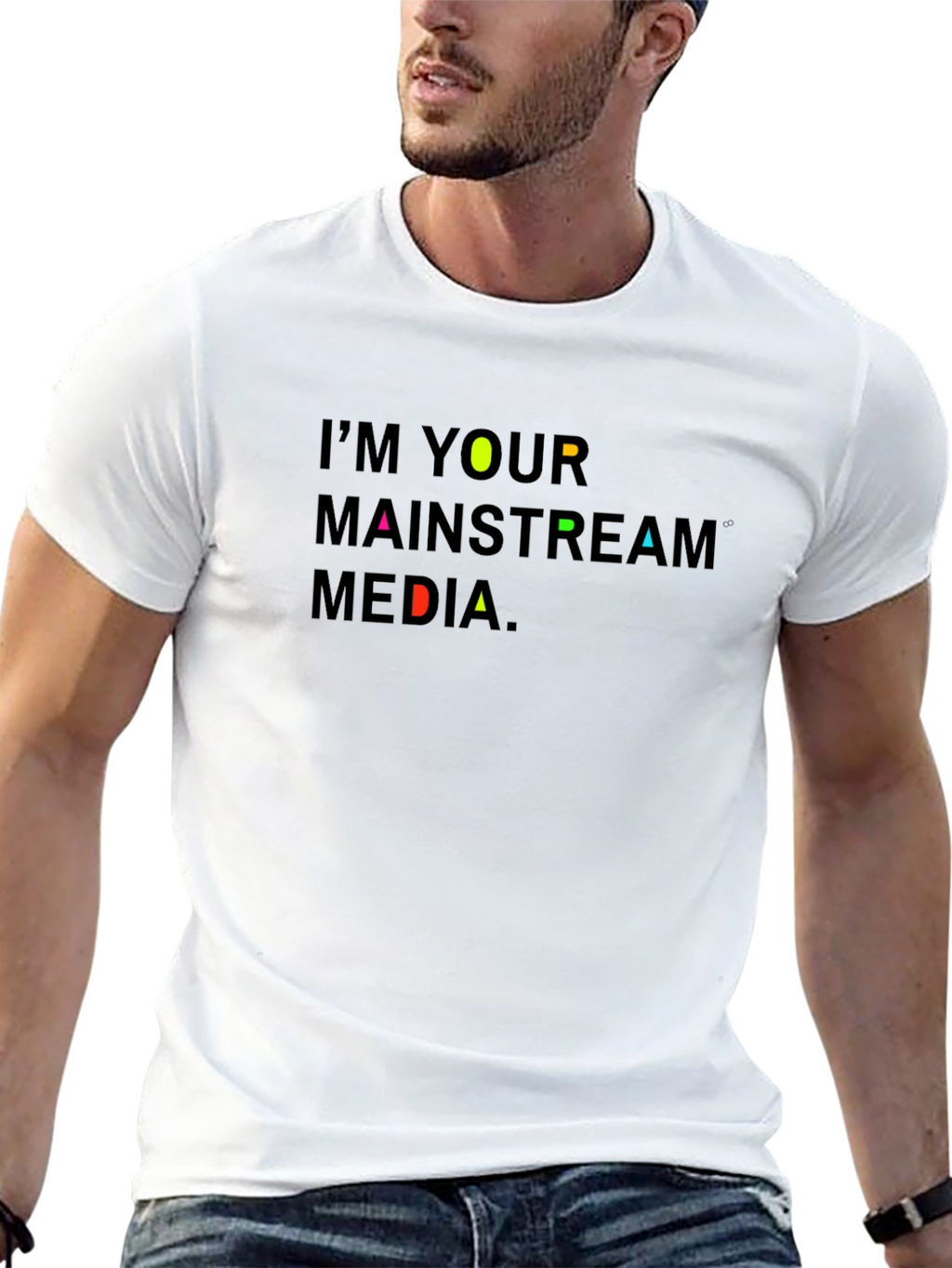 Im Your Mainstream Media Graphic Tee - Black