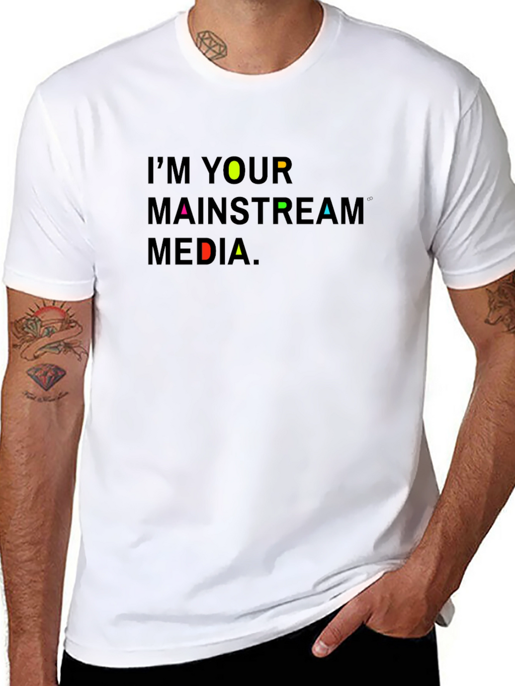 Im Your Mainstream Media Graphic Tee - Black