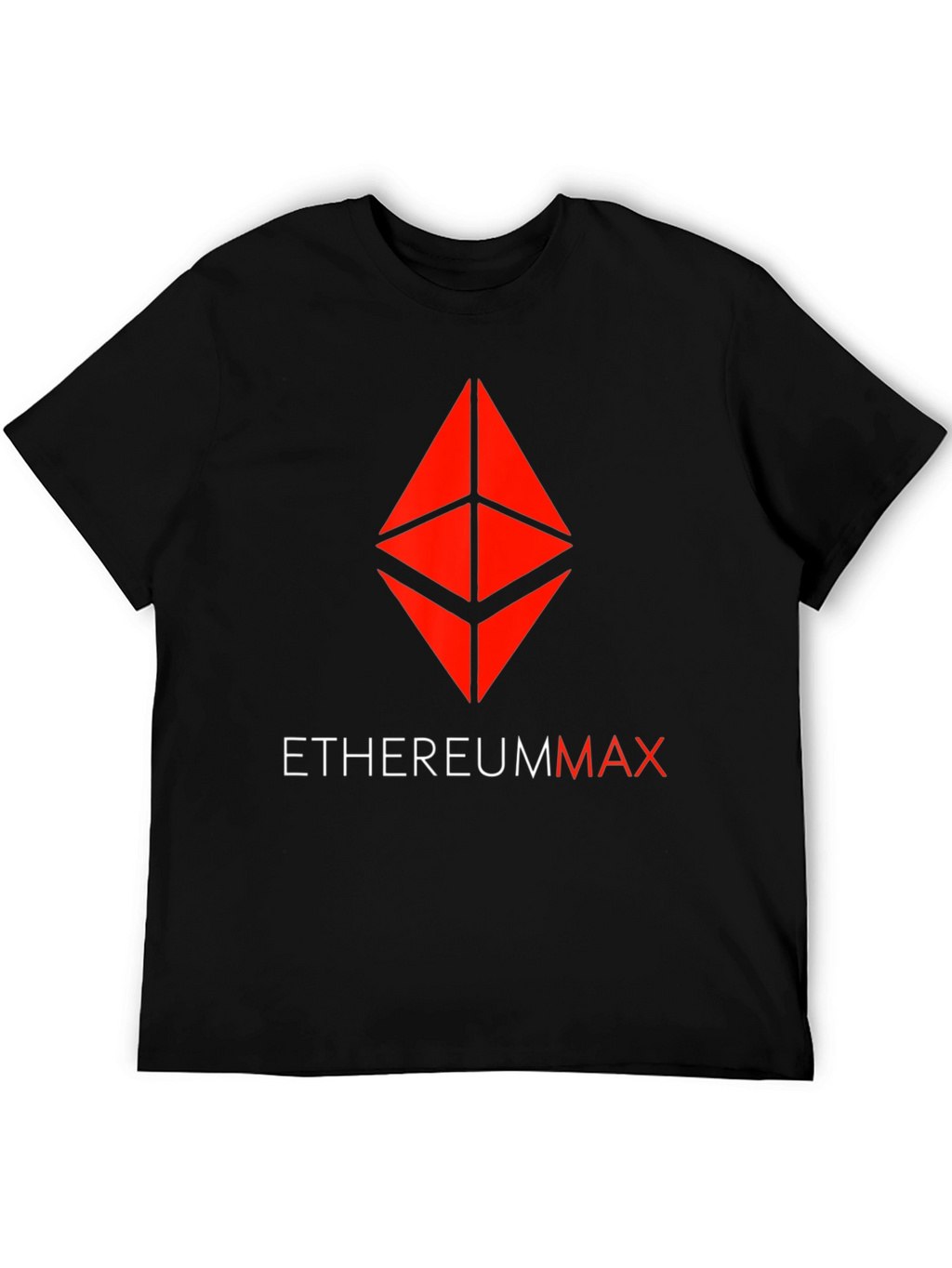 Ethereum Max Logo T-Shirt Crypto Black Tee