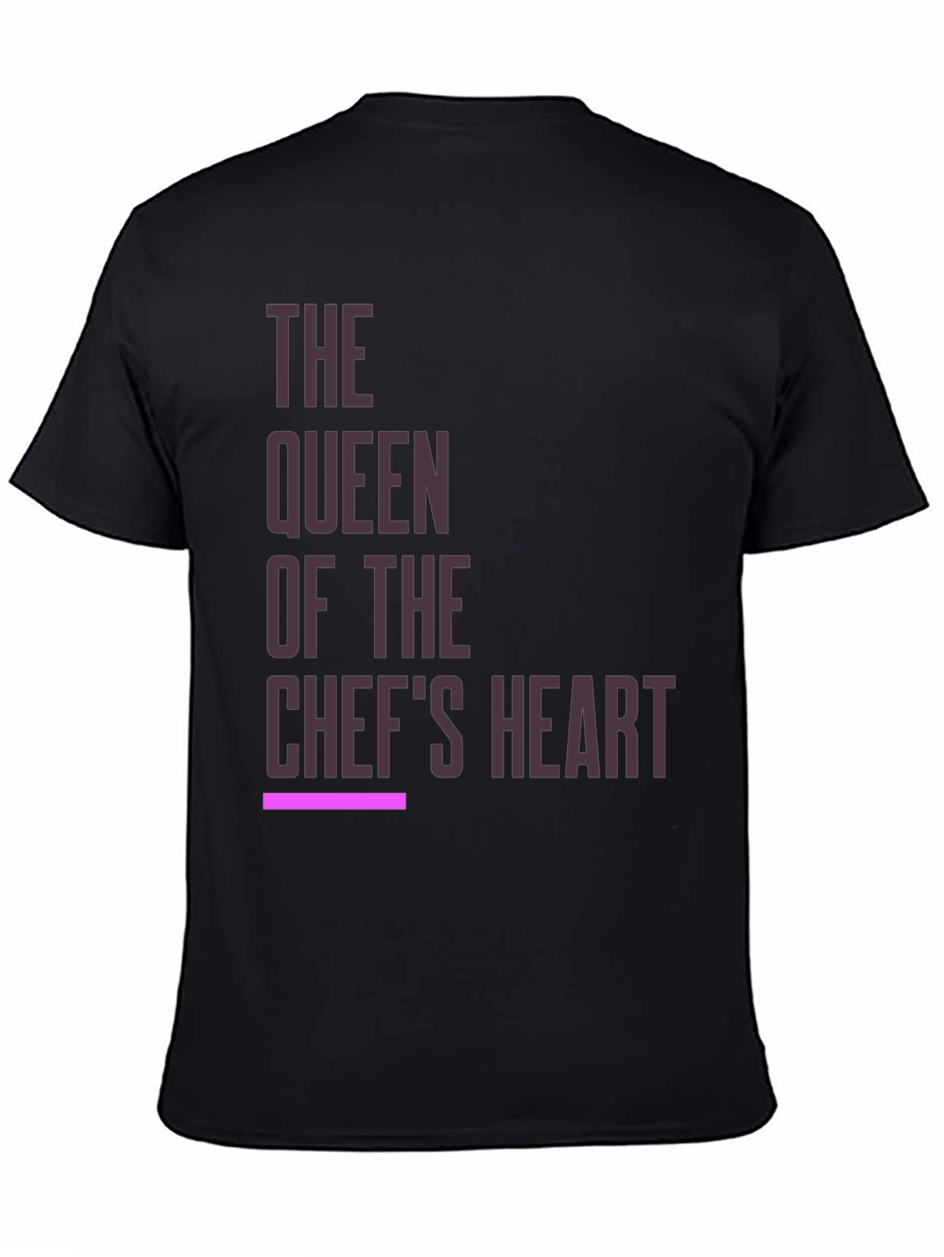 Queen of the Chefs Heart Black T-Shirt