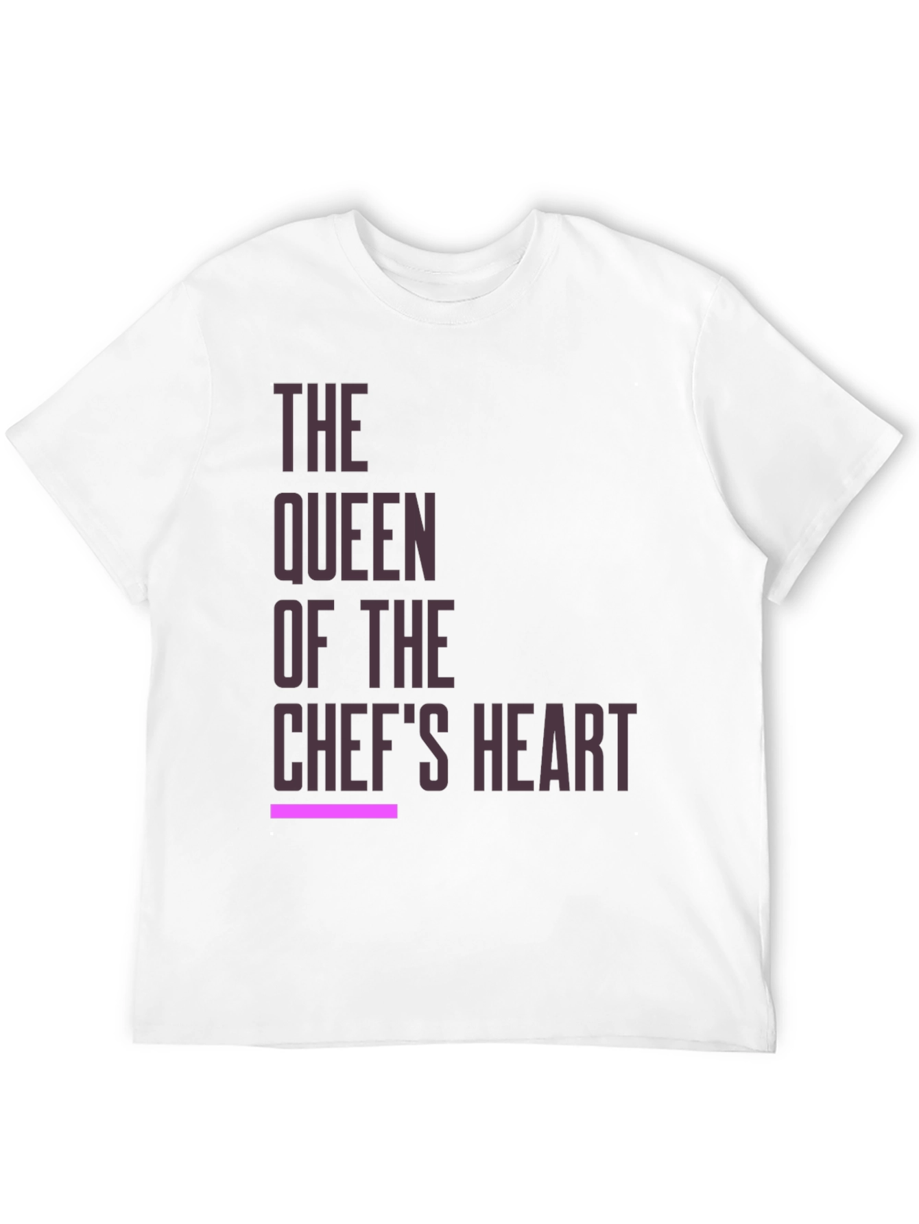 Queen of the Chefs Heart Black T-Shirt