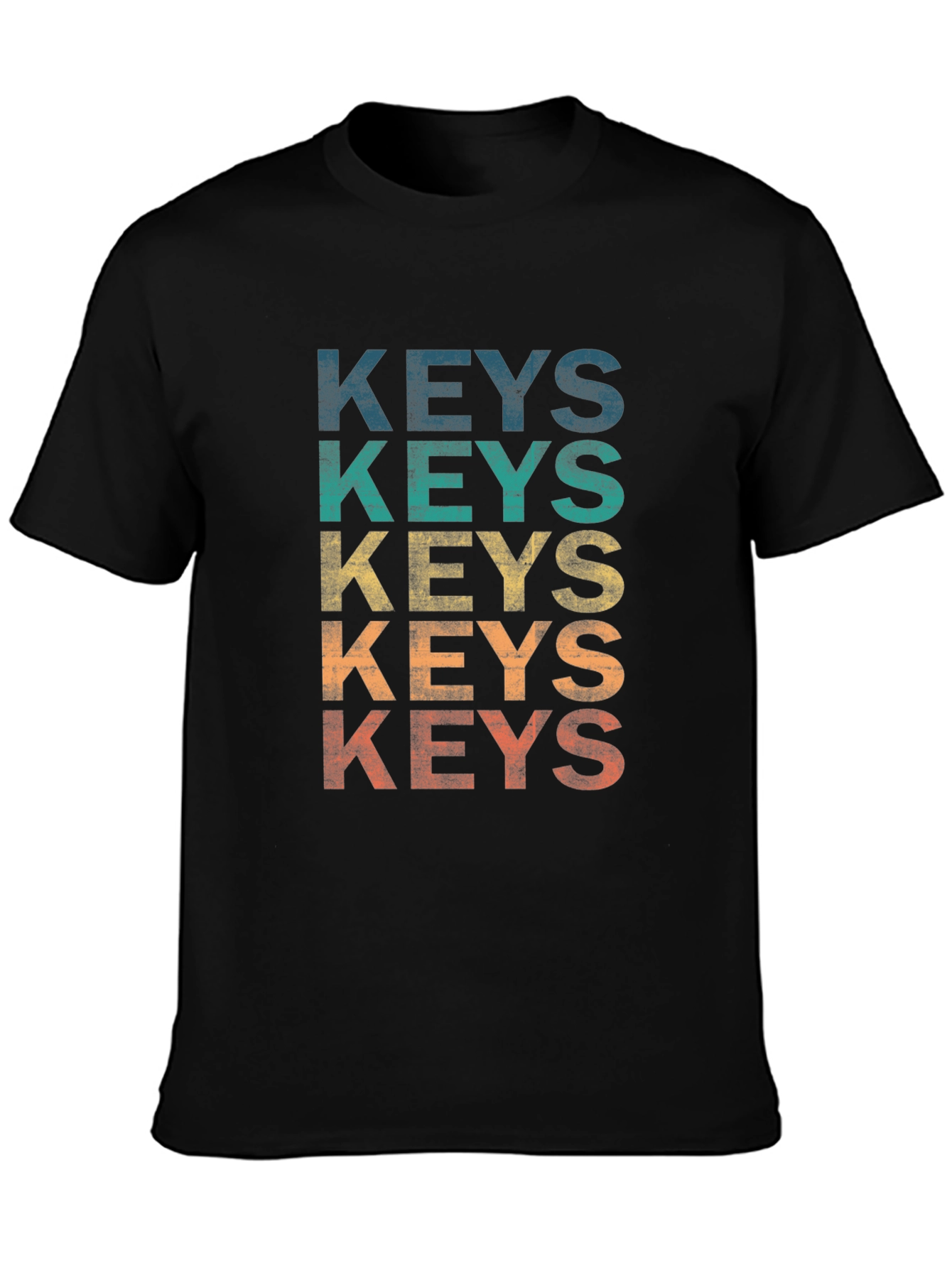 Vintage Keys Graphic T-Shirt - Retro Style