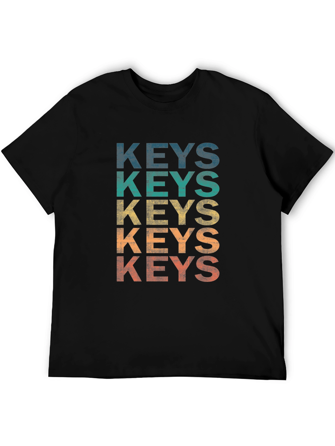 Vintage Keys Graphic T-Shirt - Retro Style