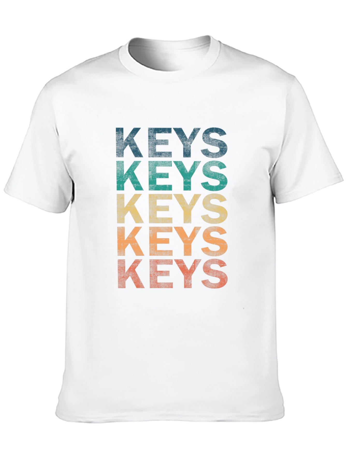 Vintage Keys Graphic T-Shirt - Retro Style