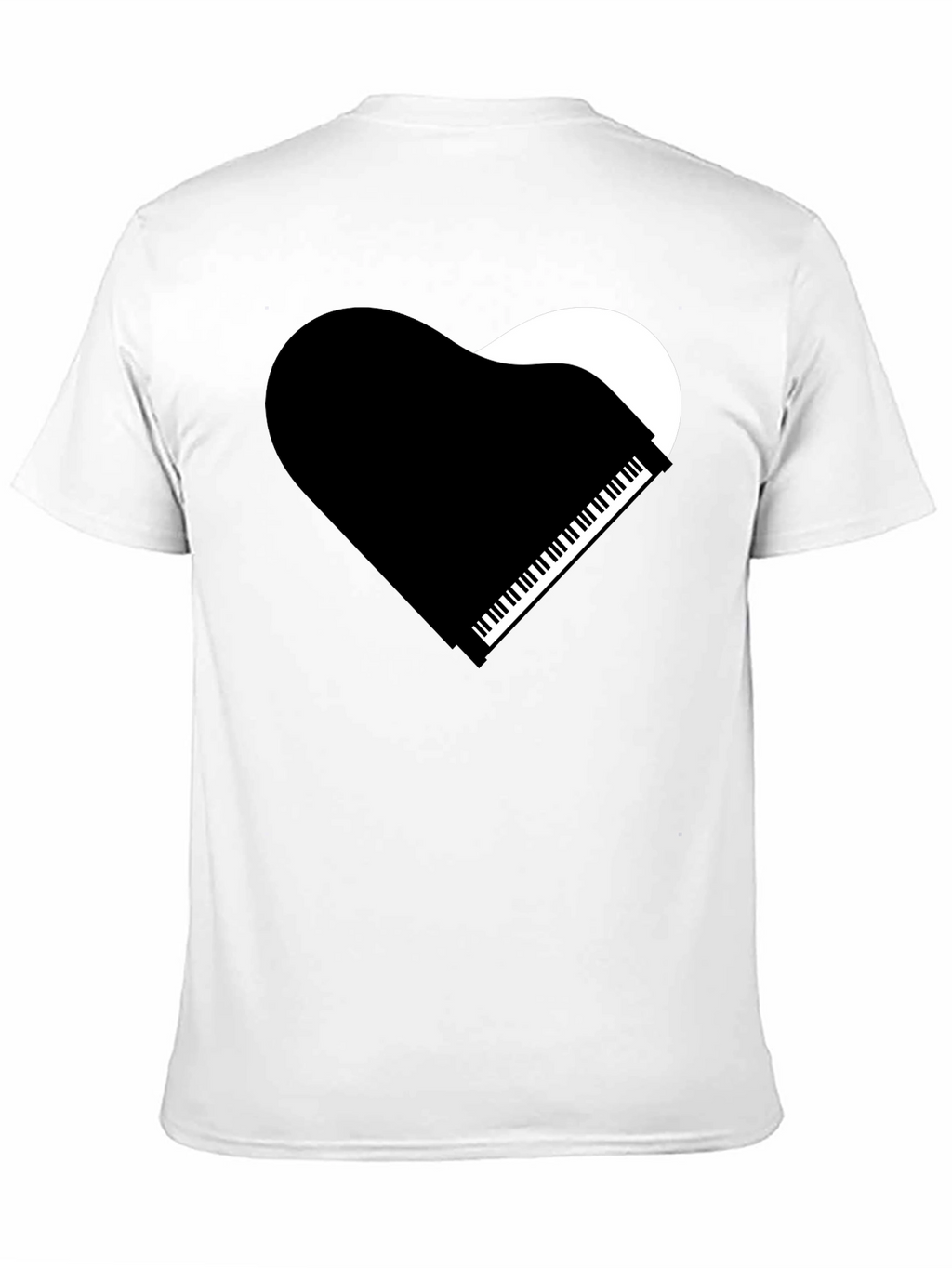 Piano Heart Graphic T-Shirt