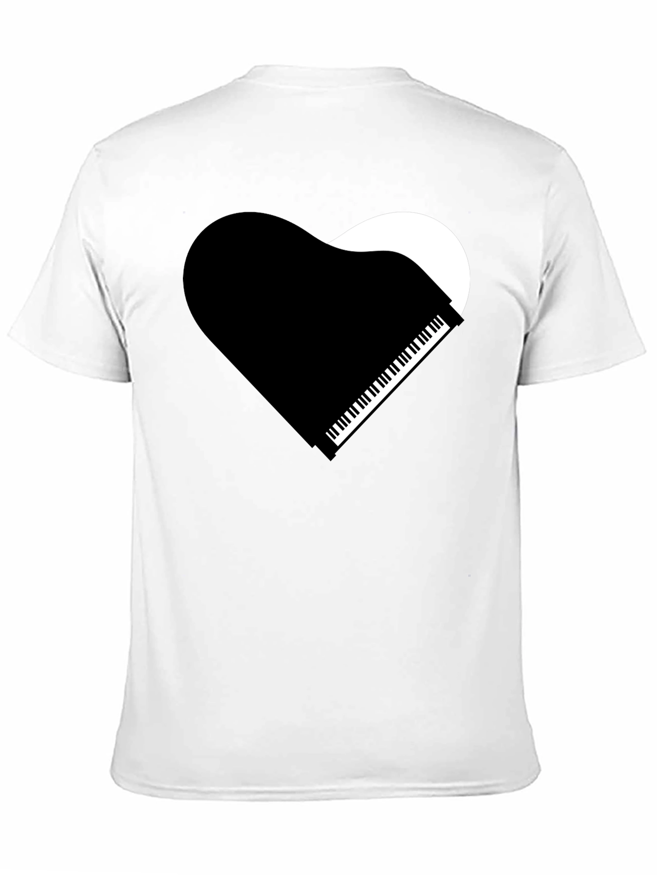 Piano Heart Graphic T-Shirt