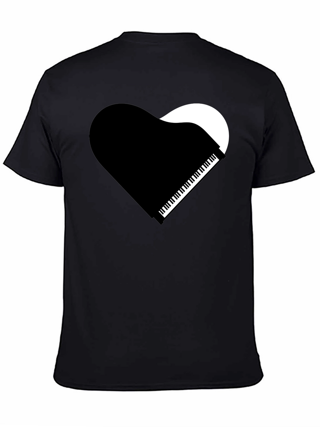 Piano Heart Graphic T-Shirt