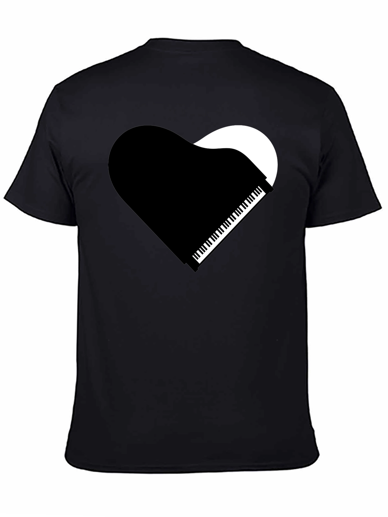 Piano Heart Graphic T-Shirt