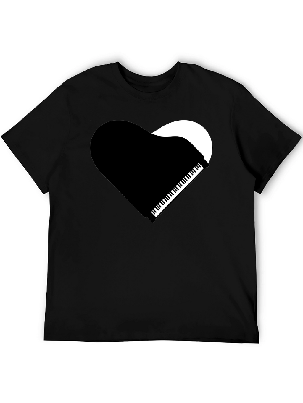 Piano Heart Graphic T-Shirt