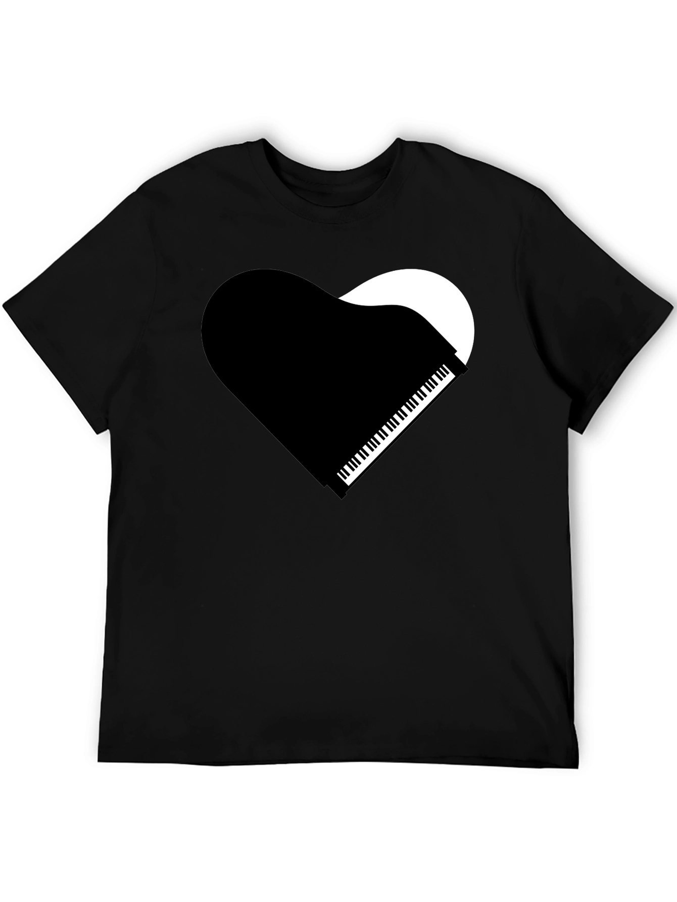 Piano Heart Graphic T-Shirt