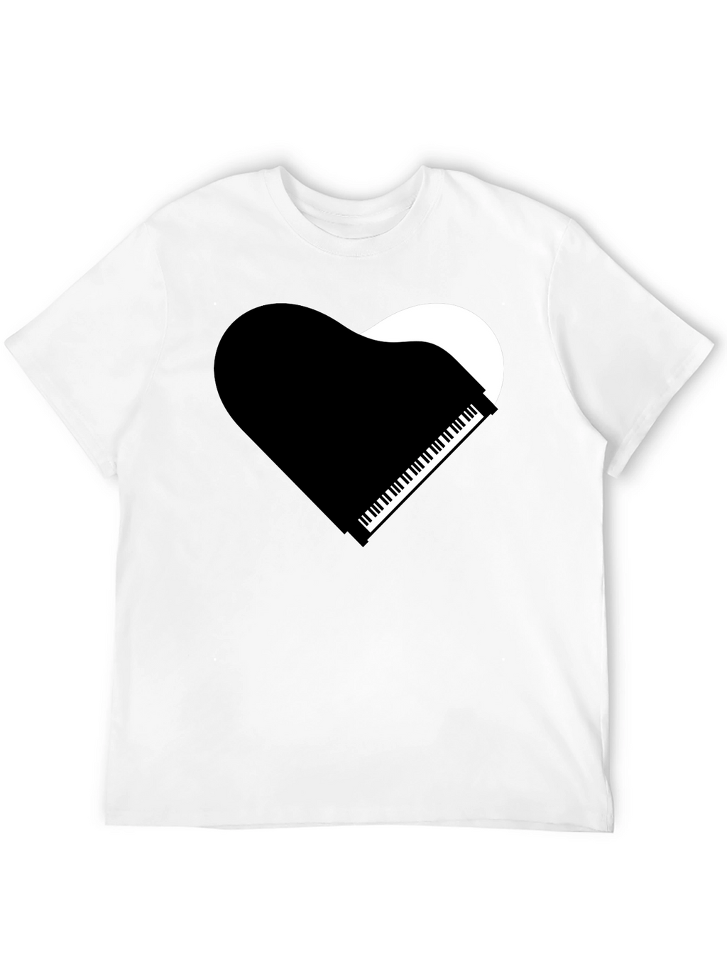 Piano Heart Graphic T-Shirt