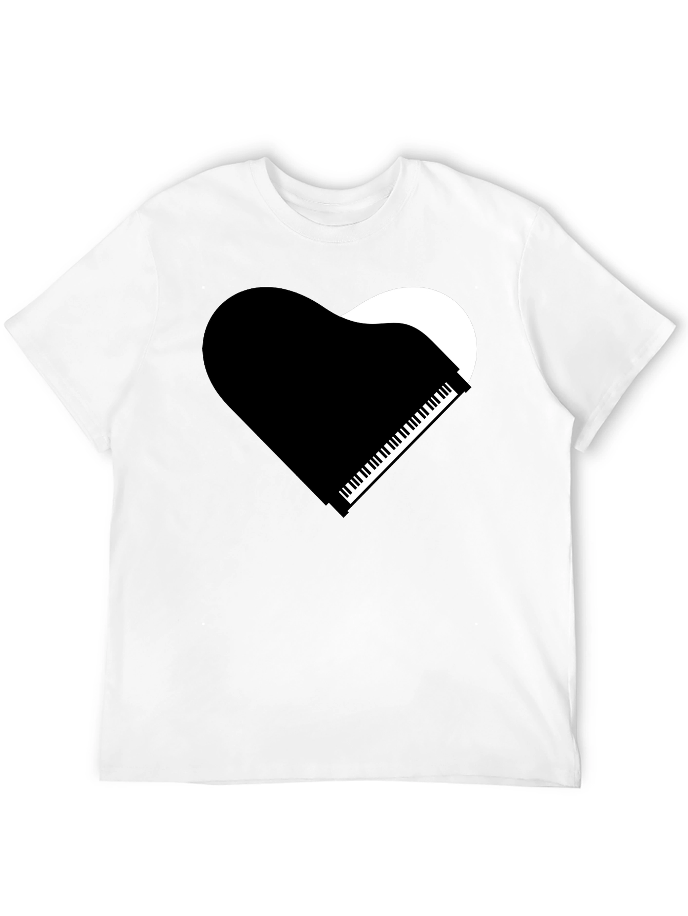 Piano Heart Graphic T-Shirt