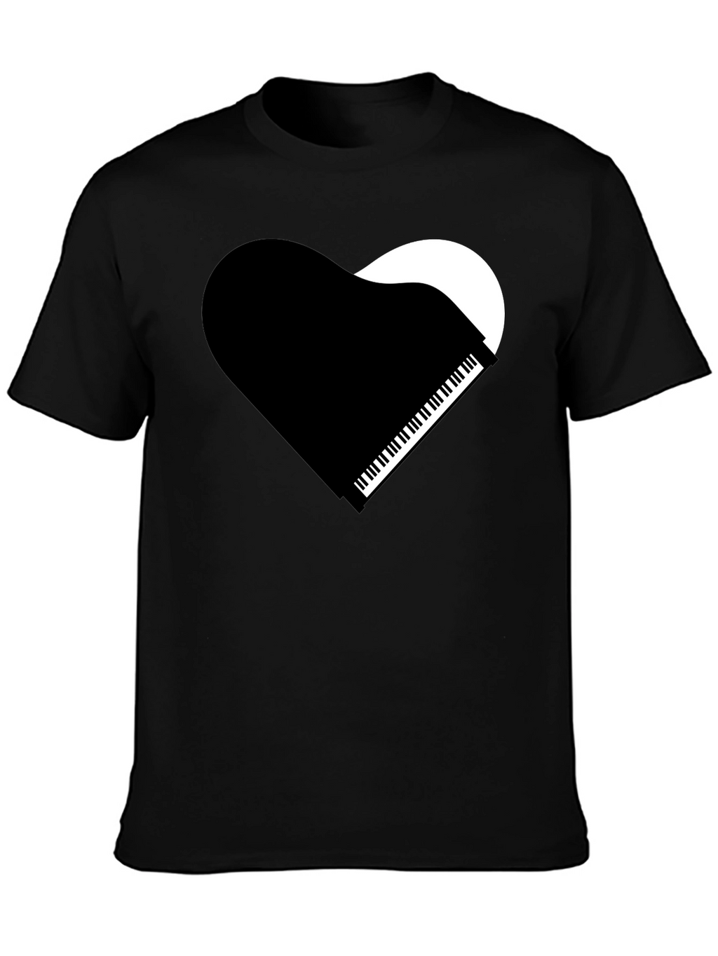 Piano Heart Graphic T-Shirt