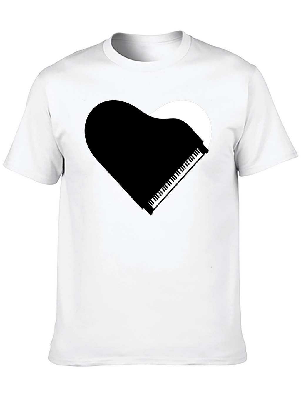 Piano Heart Graphic T-Shirt