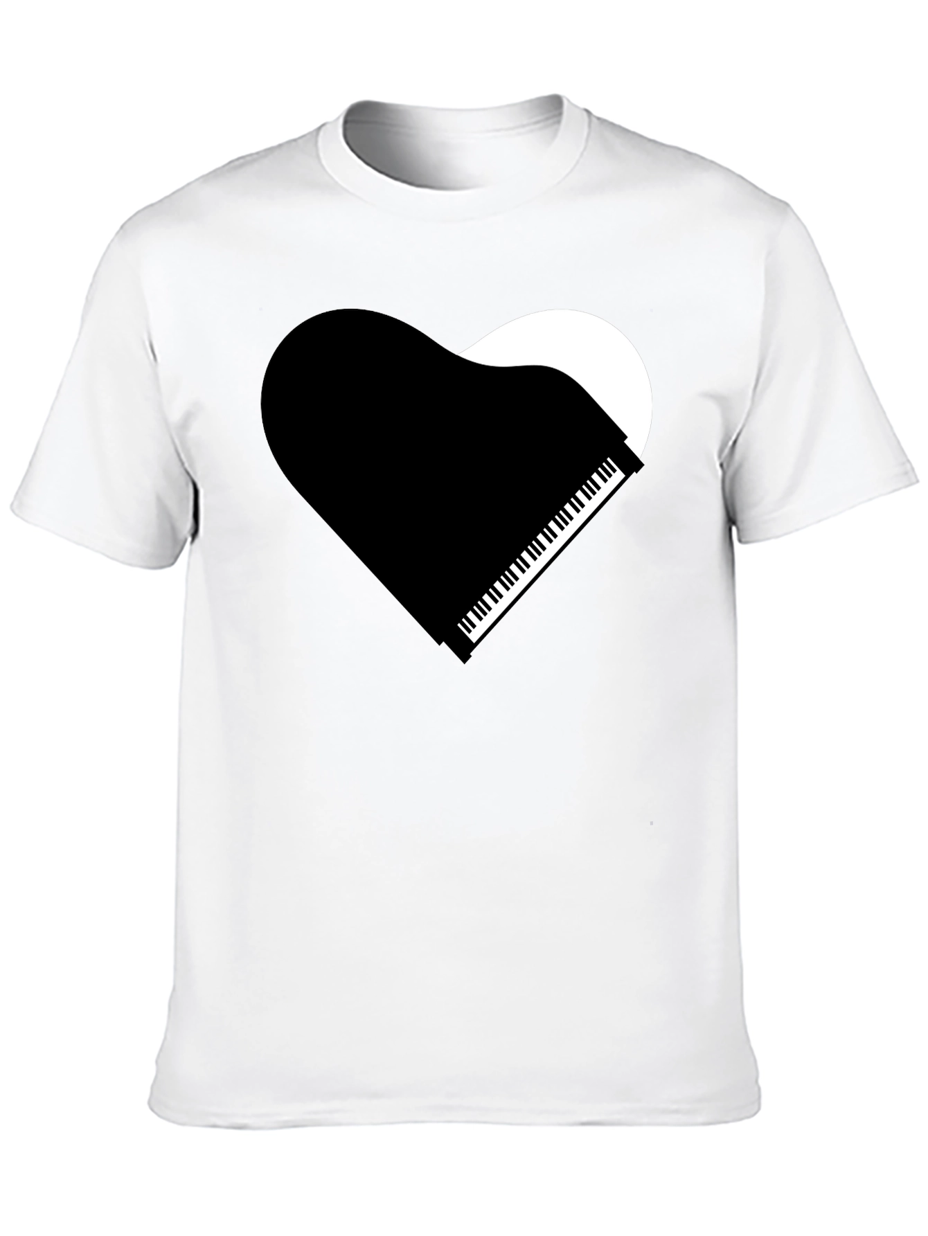 Piano Heart Graphic T-Shirt