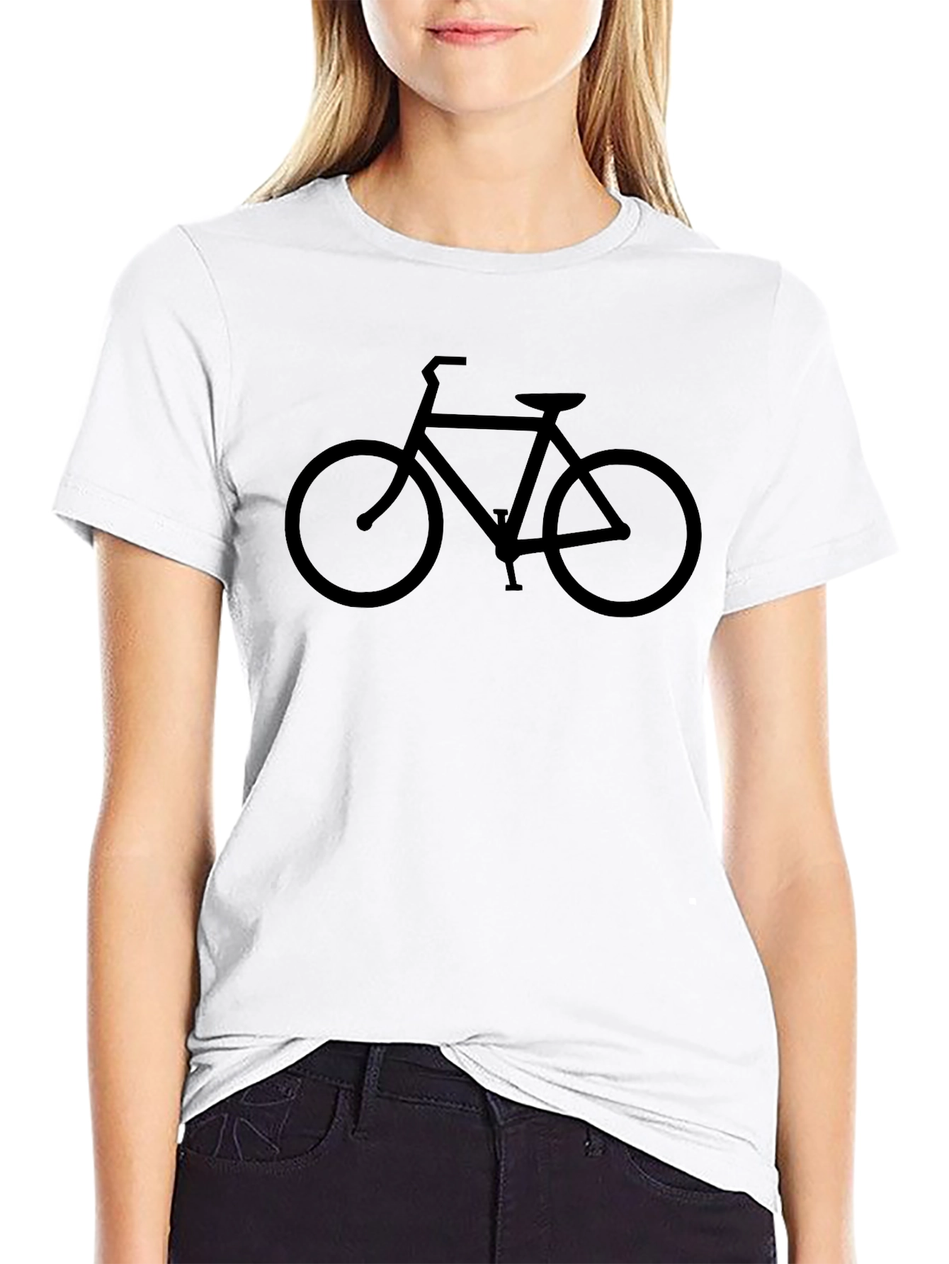 Black Bicycle Graphic T-Shirt