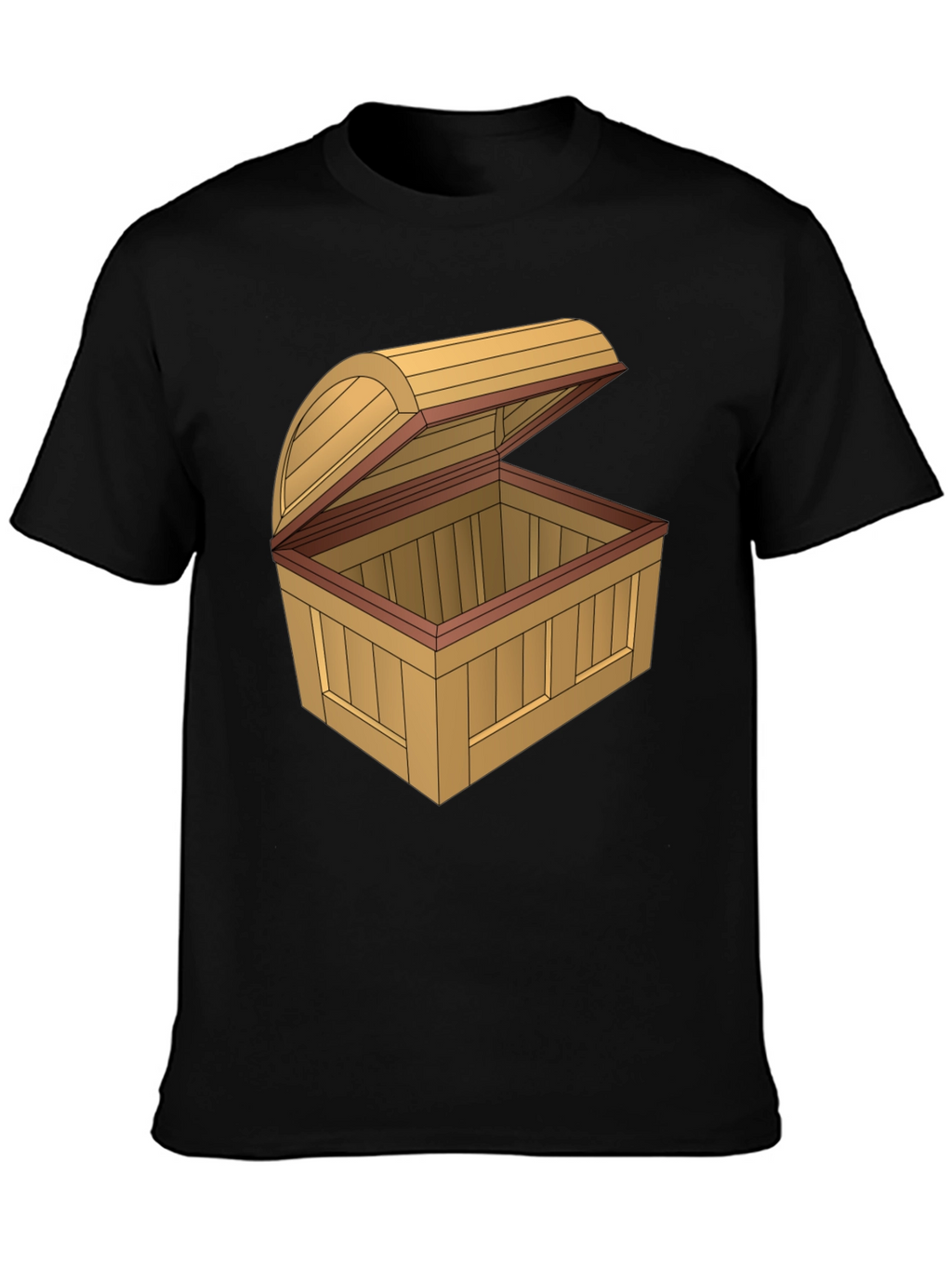 Cartoon Treasure Chest Graphic T-Shirt