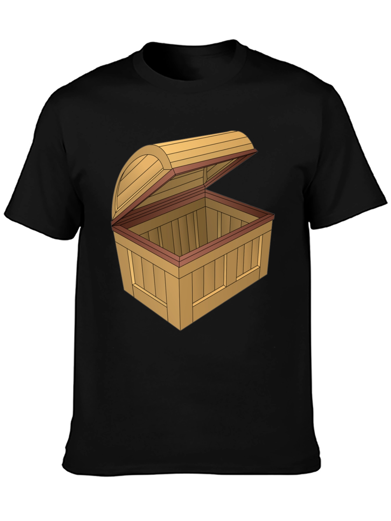 Cartoon Treasure Chest Graphic T-Shirt