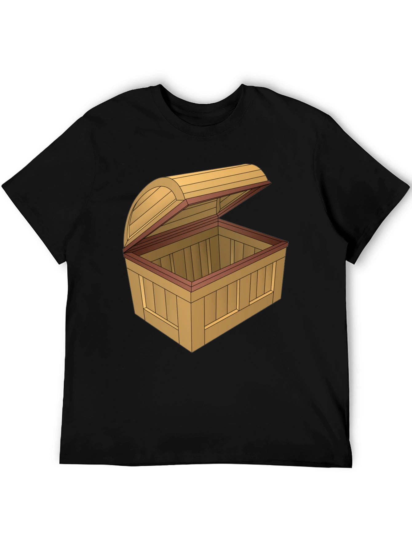 Cartoon Treasure Chest Graphic T-Shirt