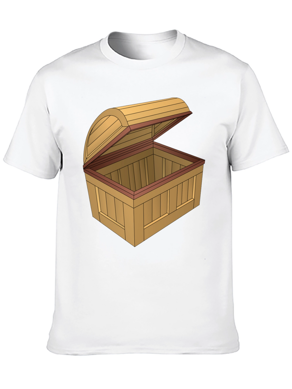Cartoon Treasure Chest Graphic T-Shirt