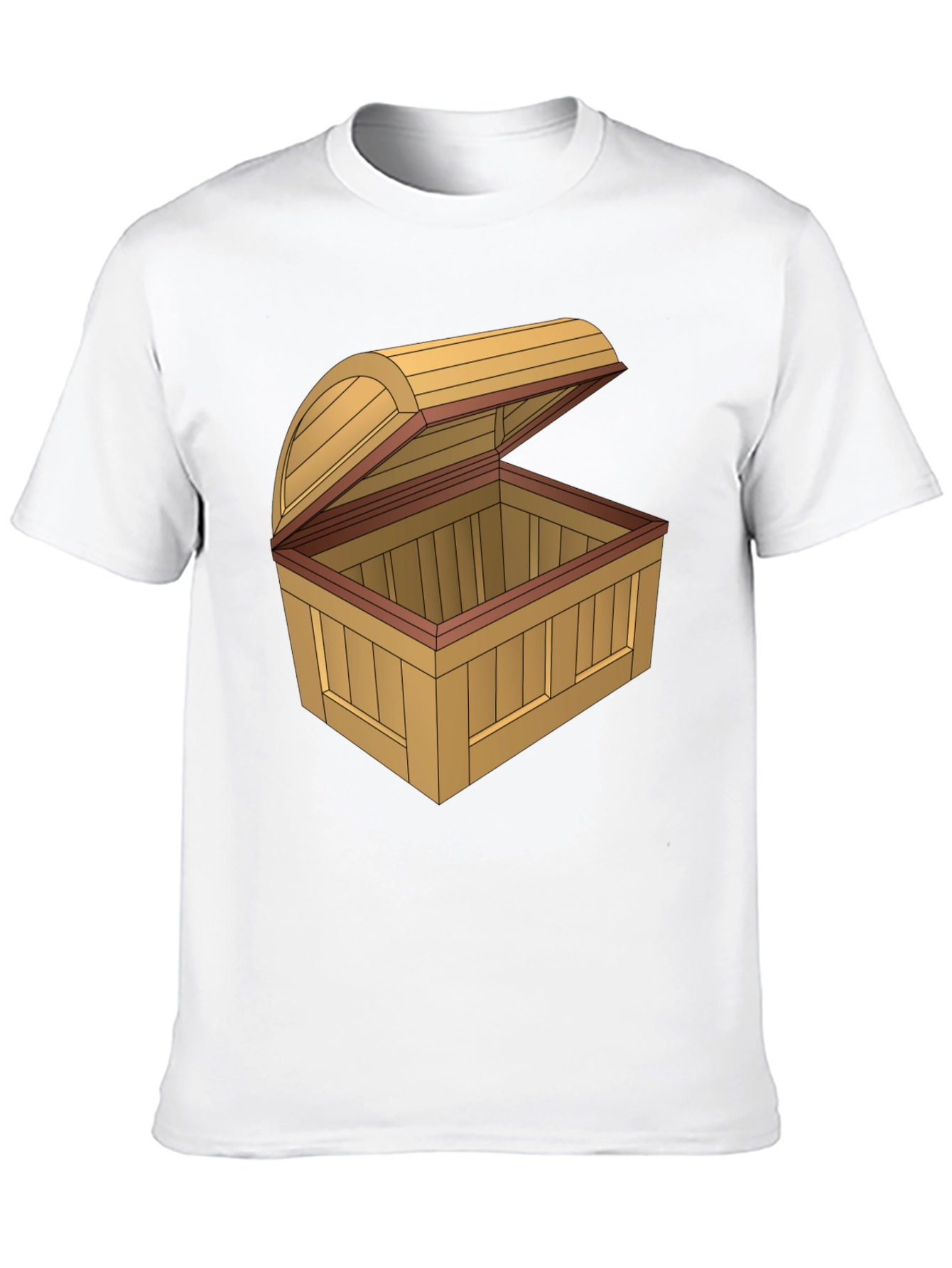 Cartoon Treasure Chest Graphic T-Shirt