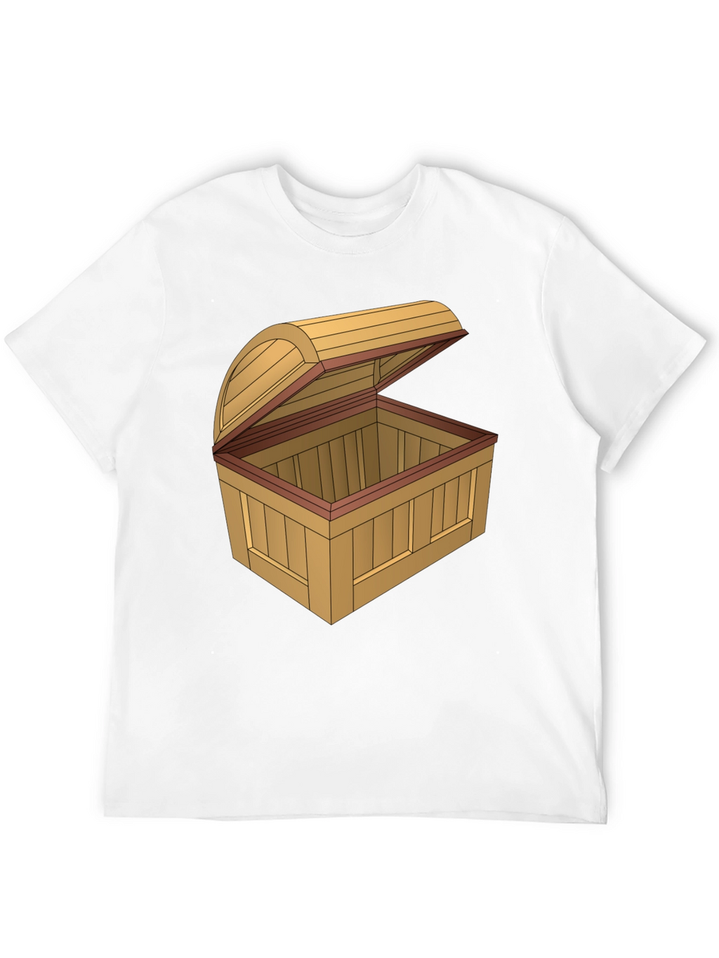 Cartoon Treasure Chest Graphic T-Shirt