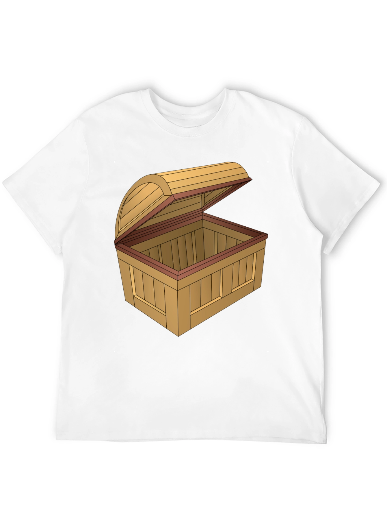 Cartoon Treasure Chest Graphic T-Shirt