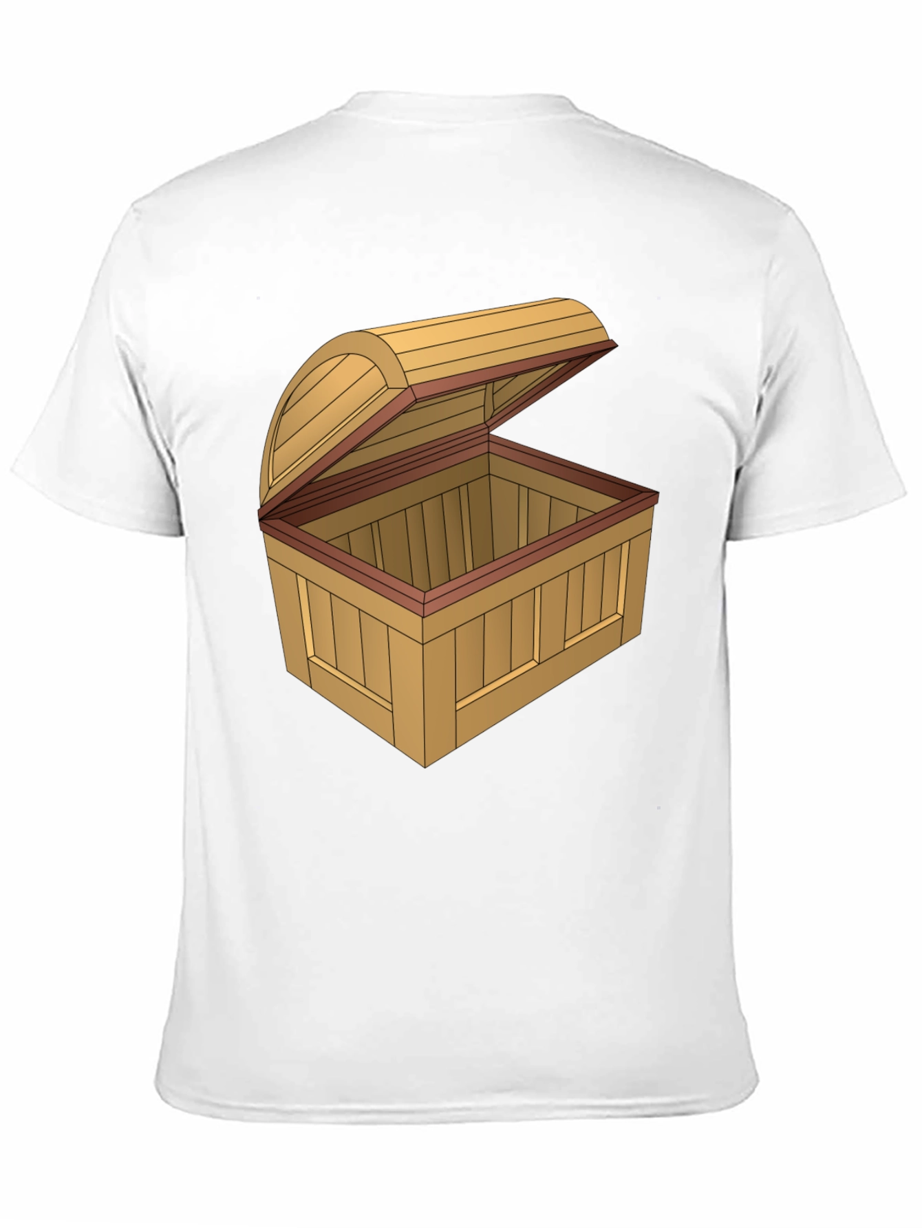 Cartoon Treasure Chest Graphic T-Shirt