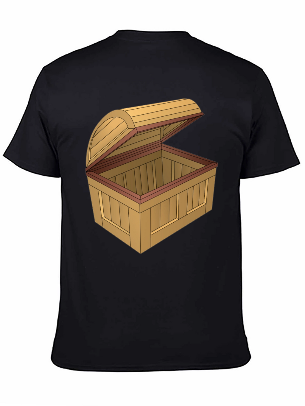 Cartoon Treasure Chest Graphic T-Shirt