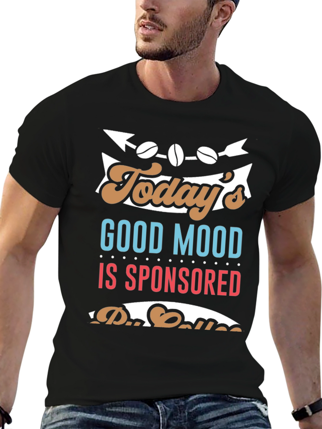 Coffee Sponsored Good Mood T-Shirt