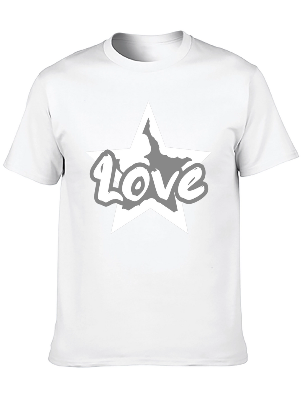 Love Star Graphic Tee - Stylish Black T-Shirt