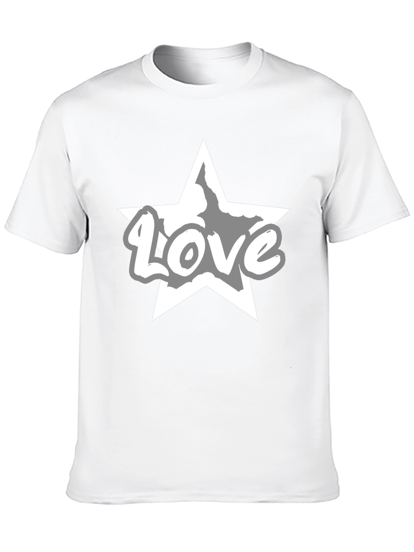 Love Star Graphic Tee - Stylish Black T-Shirt
