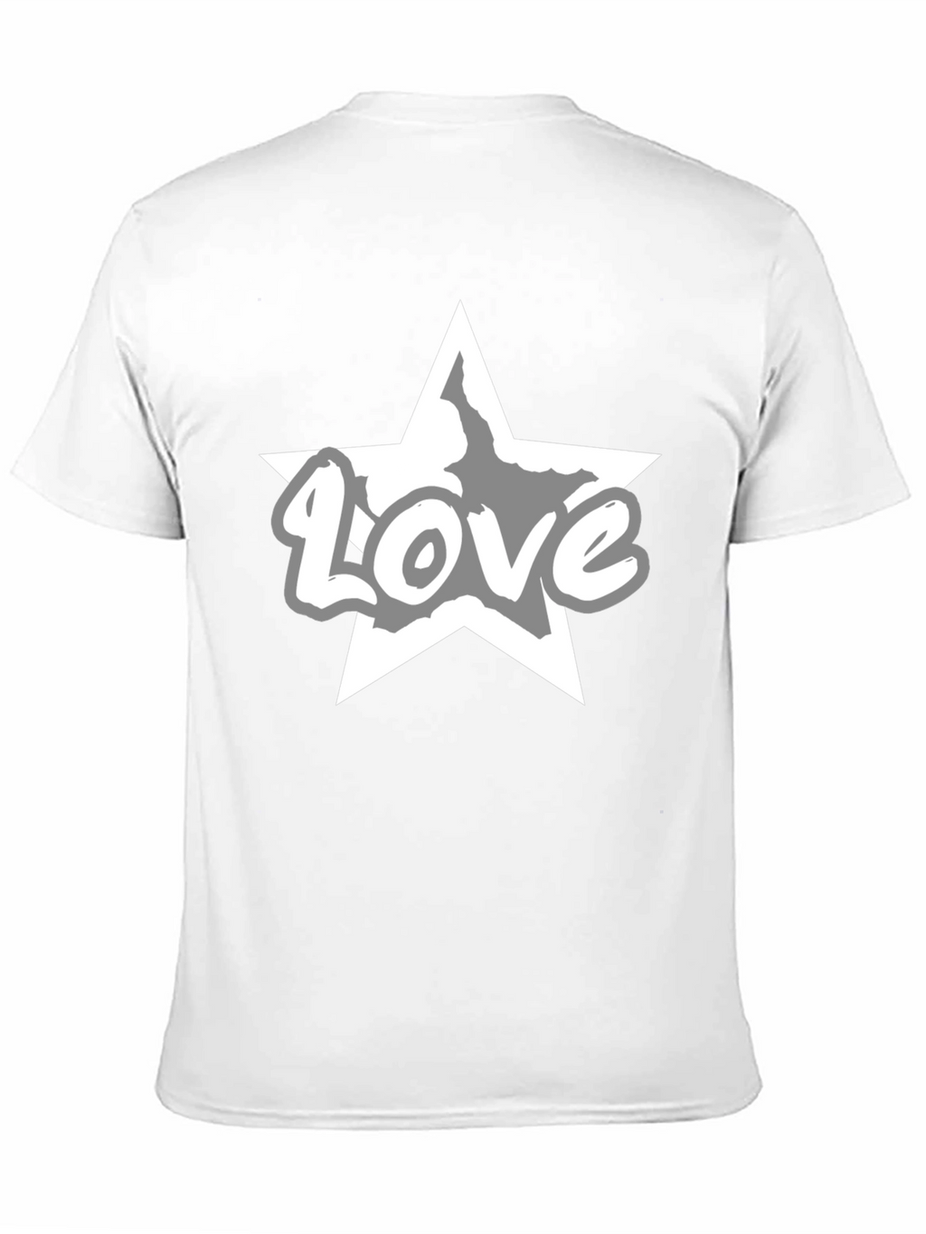 Love Star Graphic Tee - Stylish Black T-Shirt