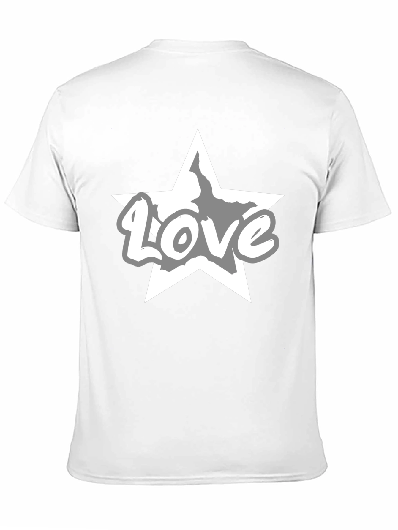 Love Star Graphic Tee - Stylish Black T-Shirt