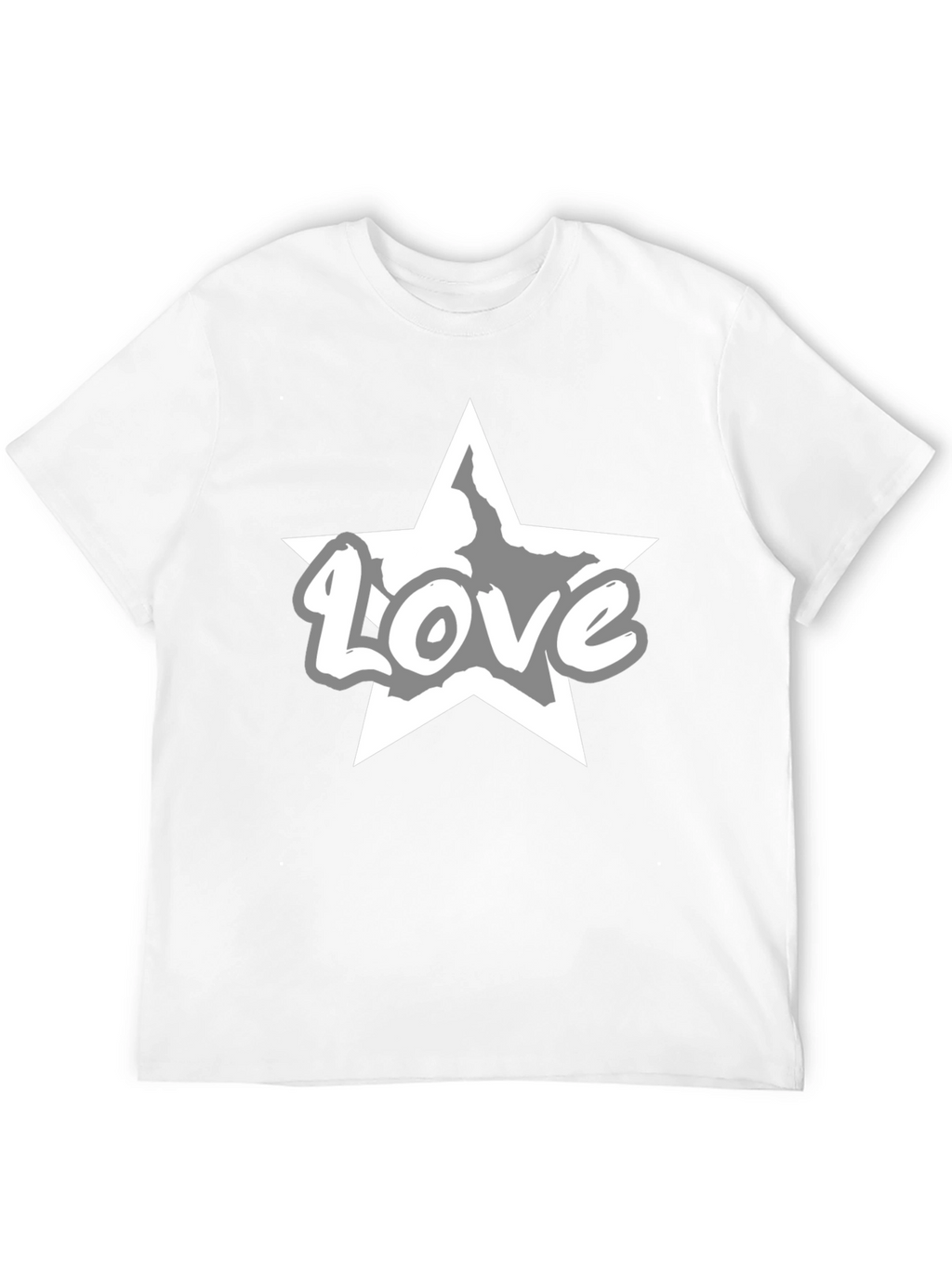 Love Star Graphic Tee - Stylish Black T-Shirt
