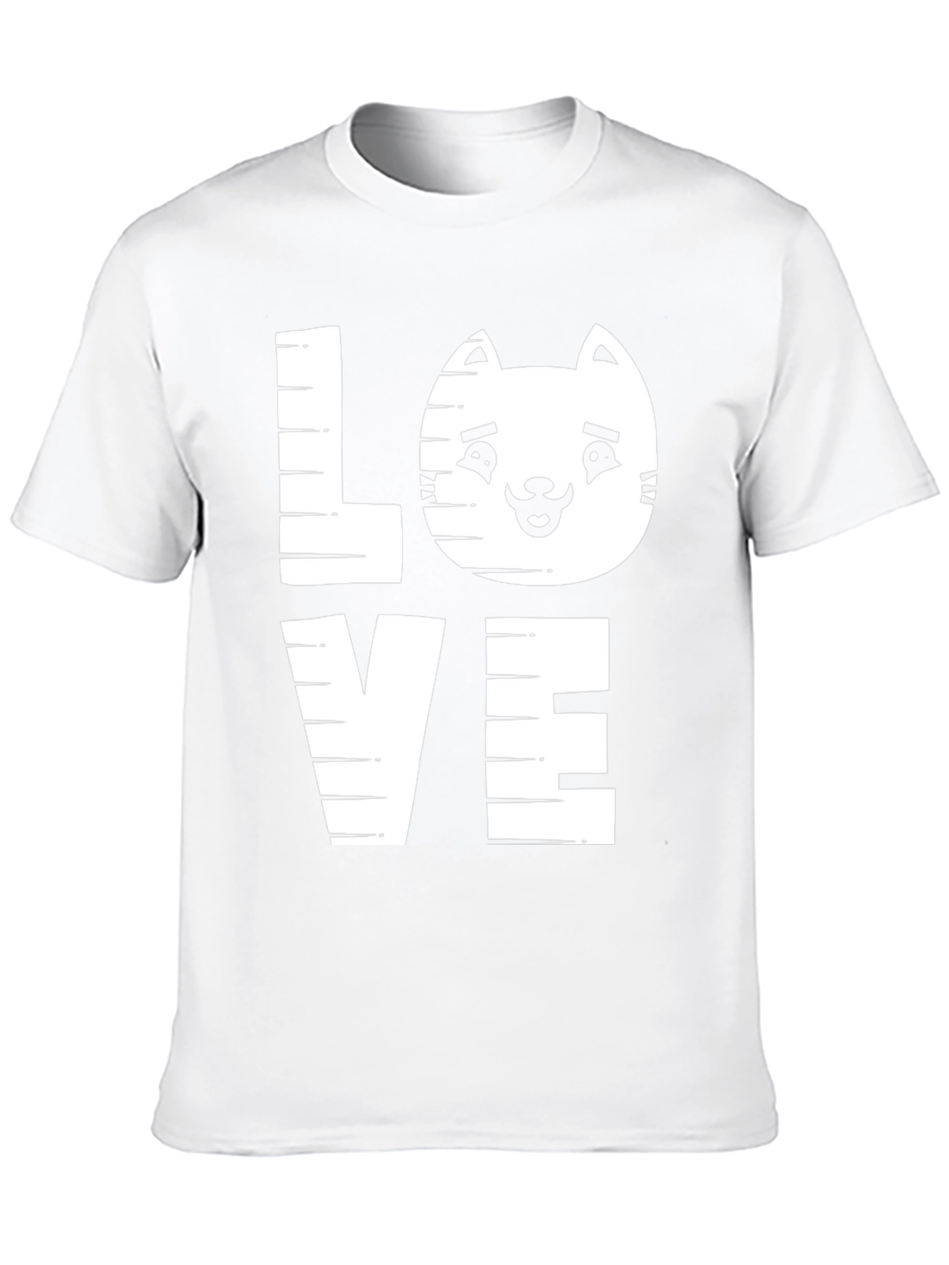 Cat Lover Tee - LOVE Graphic Print Shirt