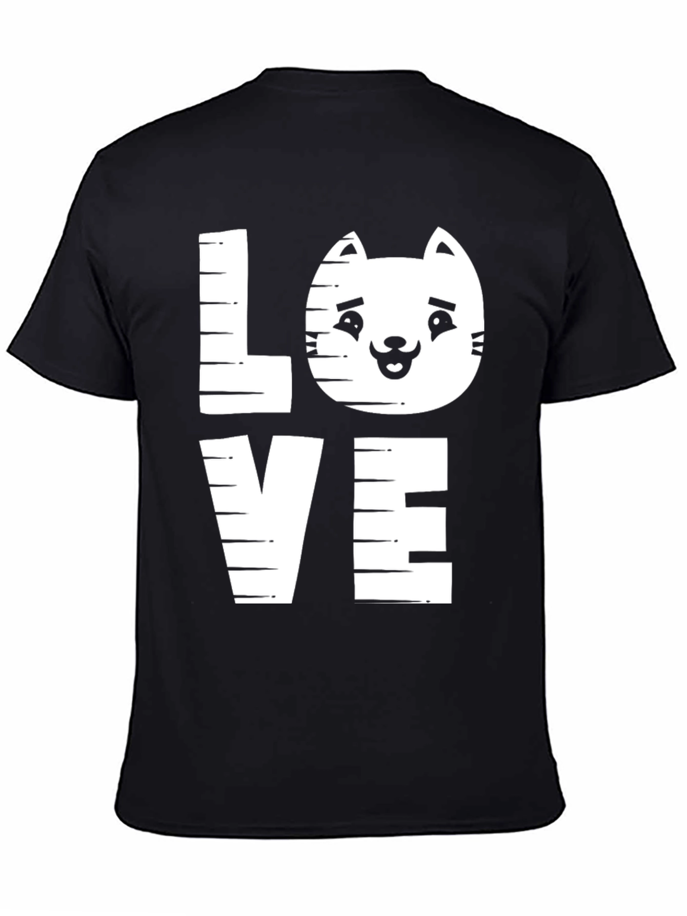 Cat Lover Tee - LOVE Graphic Print Shirt