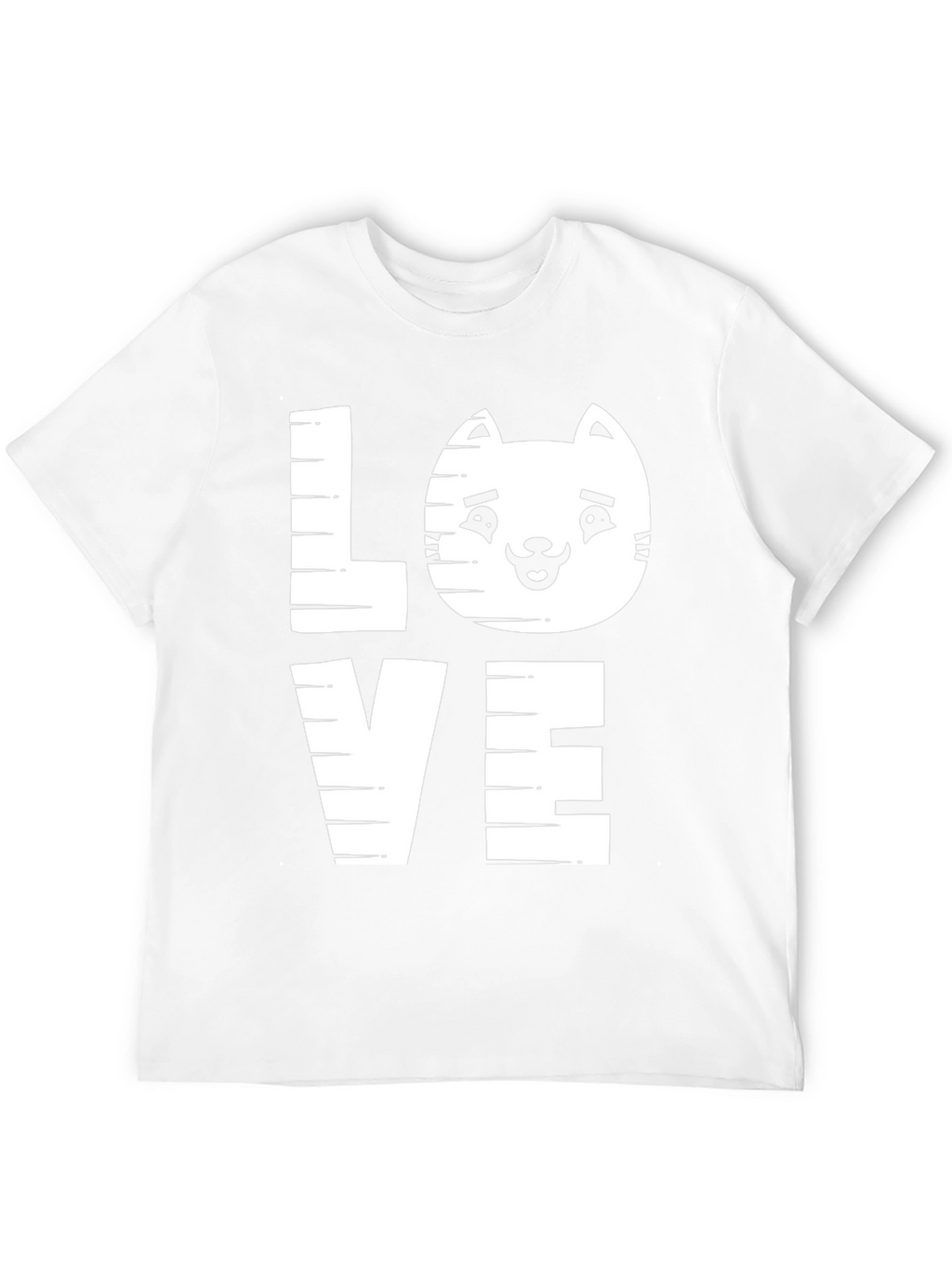 Cat Lover Tee - LOVE Graphic Print Shirt