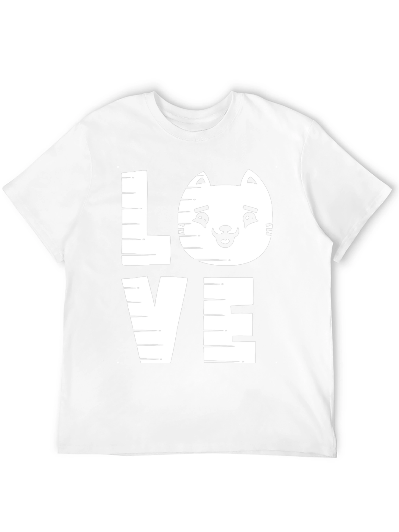 Cat Lover Tee - LOVE Graphic Print Shirt