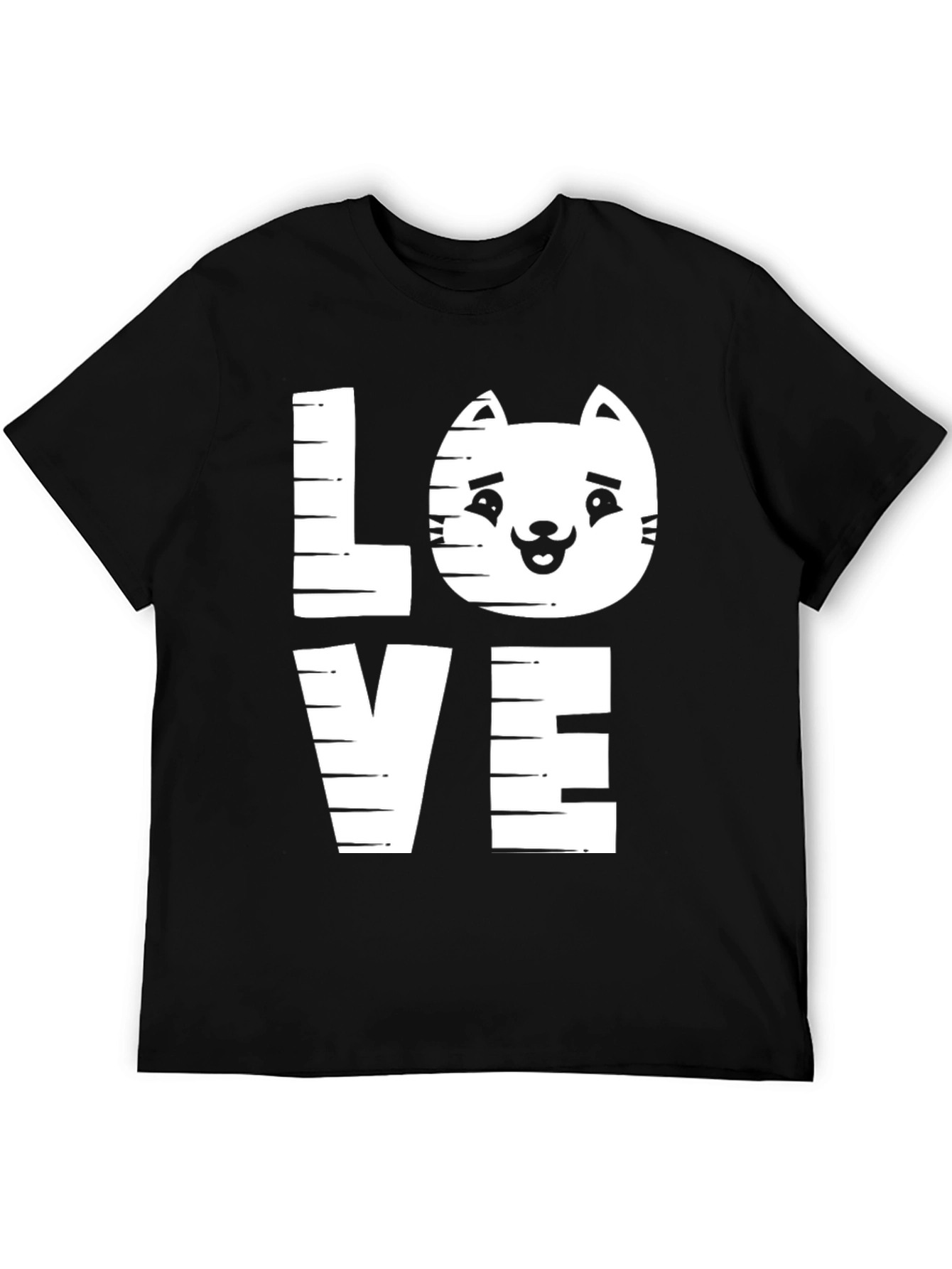 Cat Lover Tee - LOVE Graphic Print Shirt