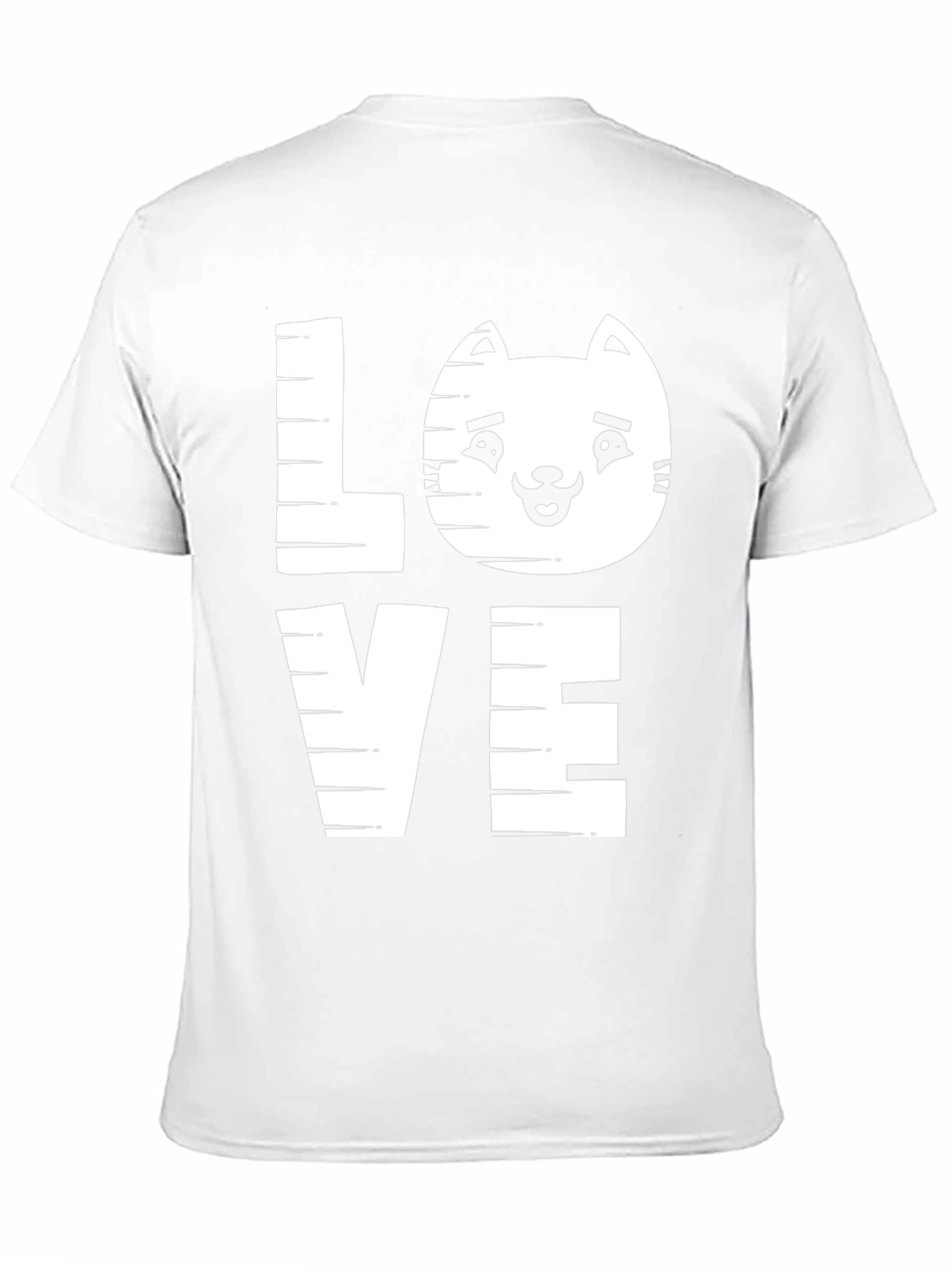 Cat Lover Tee - LOVE Graphic Print Shirt
