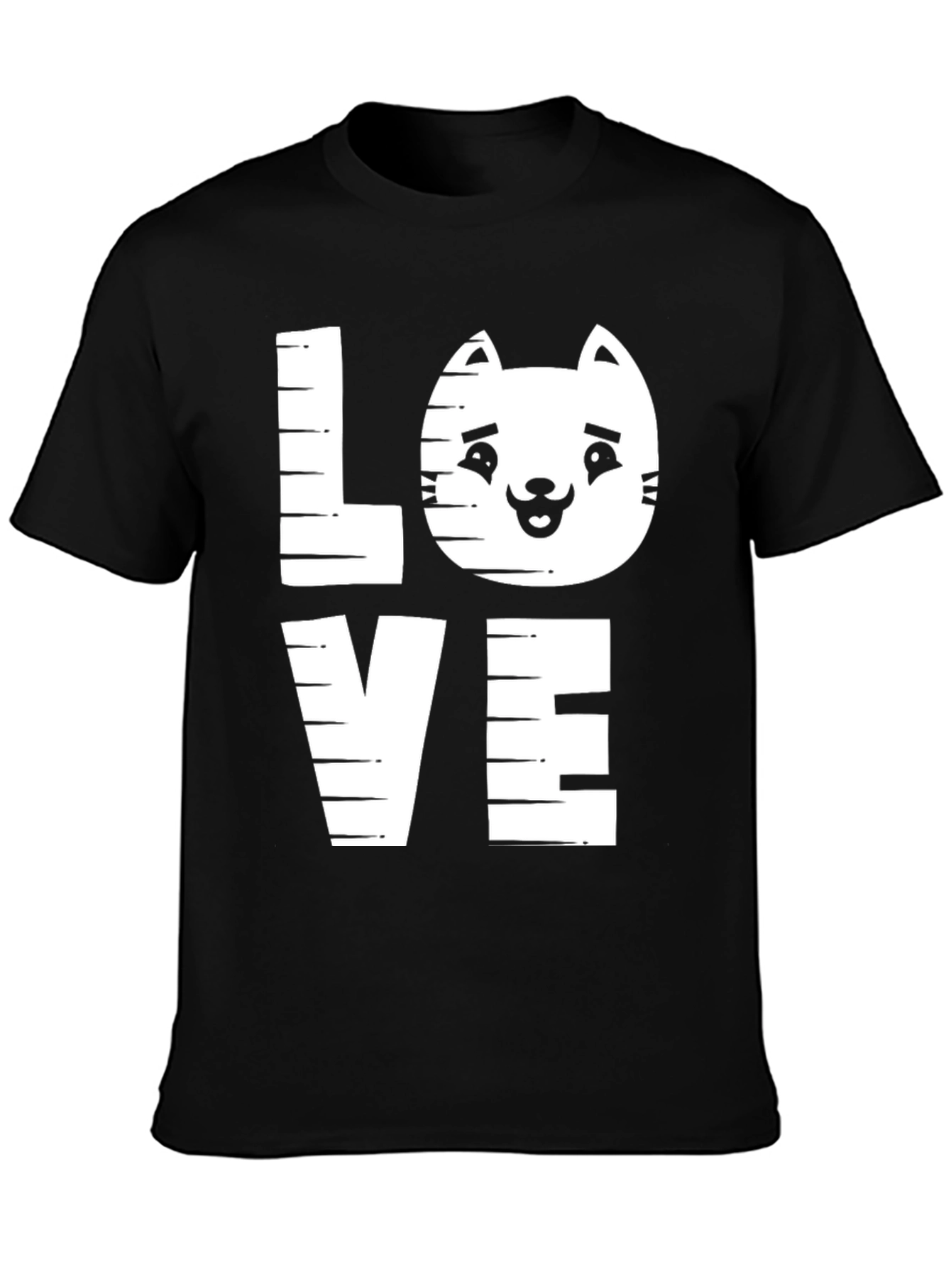 Cat Lover Tee - LOVE Graphic Print Shirt