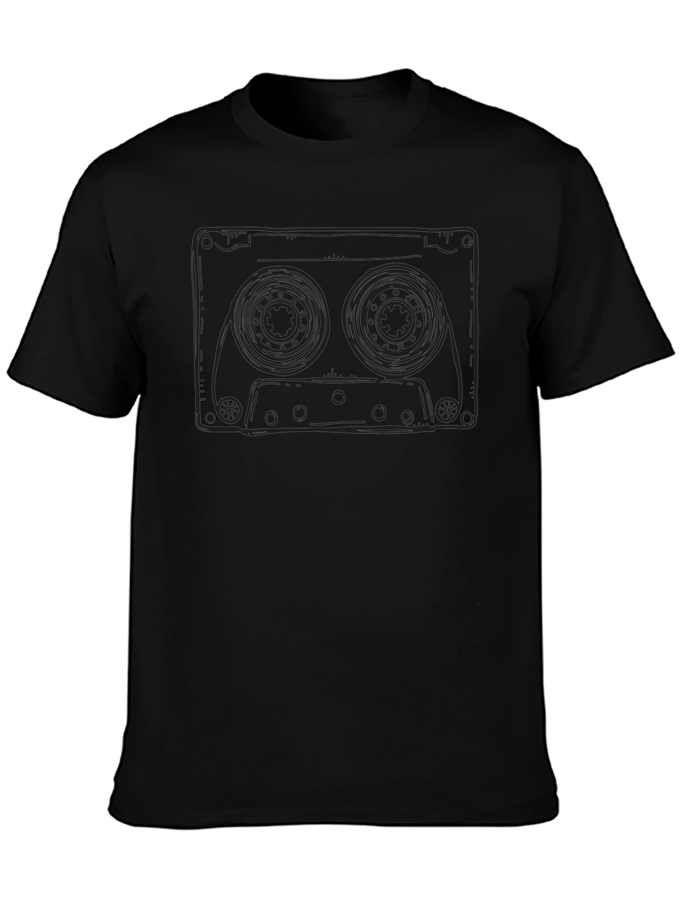 Retro Cassette Tape Graphic Tee - Classic Music Lover