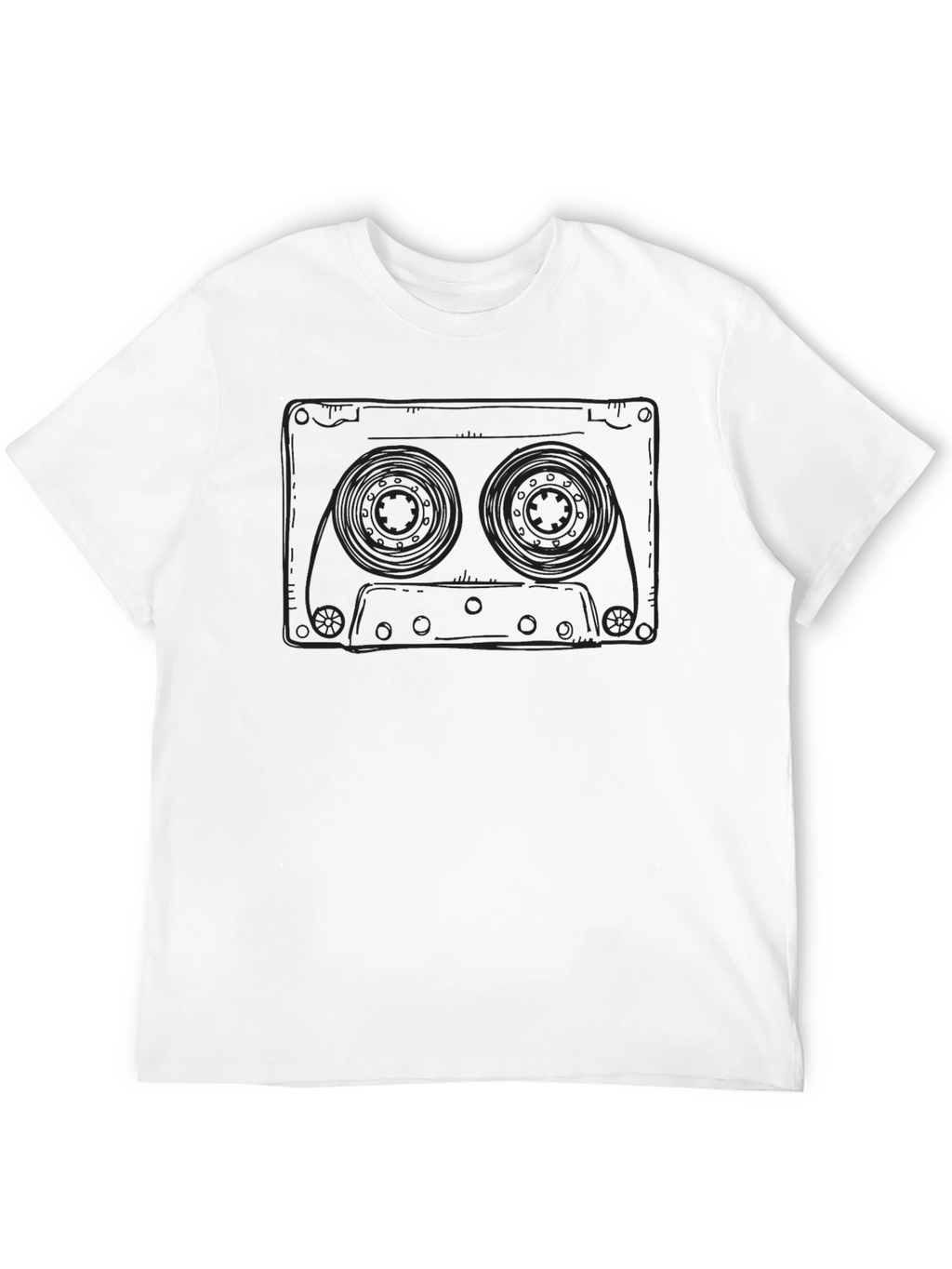 Retro Cassette Tape Graphic Tee - Classic Music Lover