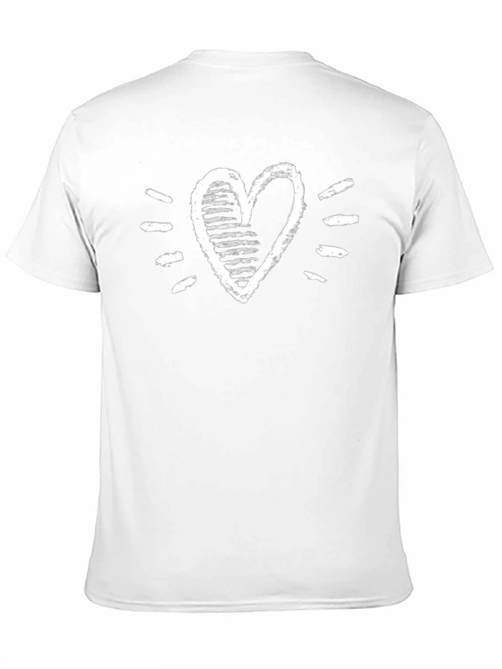 Heart Graphic Tee - Stylish Black Cotton T-Shirt