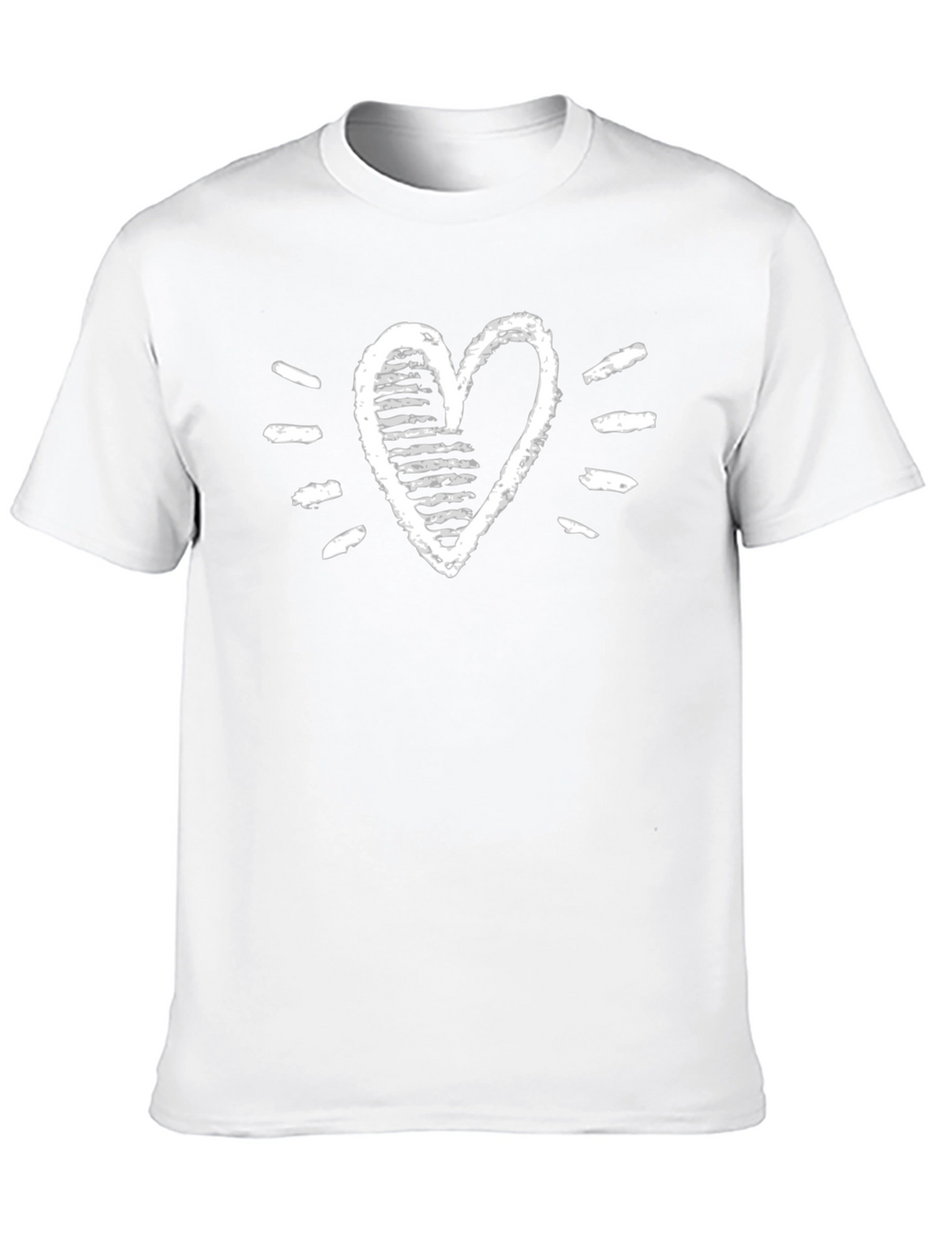 Heart Graphic Tee - Stylish Black Cotton T-Shirt